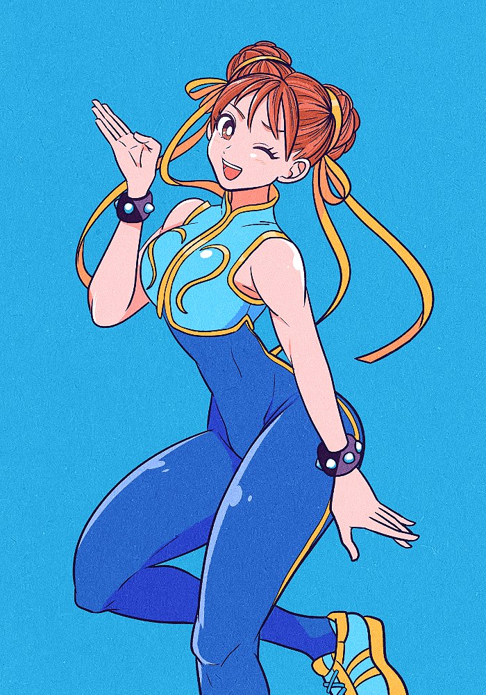chun-li (street fighter and 1 more) drawn by motozaki_mio