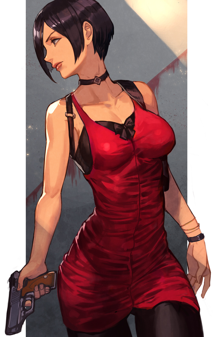 ada wong (resident evil and 1 more) drawn by hungry_clicker