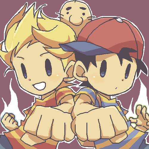 ness, lucas, and doseisan (mother and 2 more) drawn by awomoto