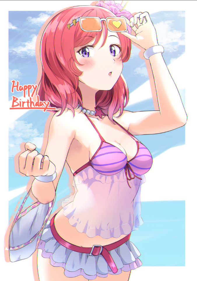 nishikino maki (love live! and 1 more) drawn by shaka_(staito0515)