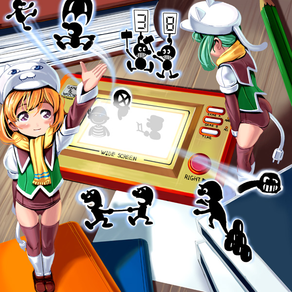 mr. game & watch (game & watch) drawn by kouno_(masao)