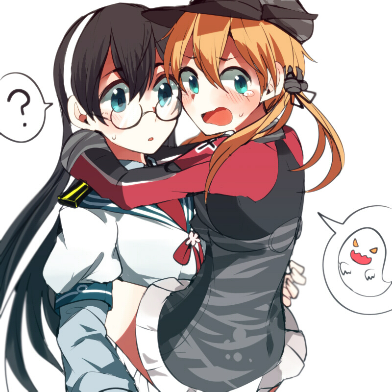 ooyodo and prinz eugen (kantai collection) drawn by itomugi-kun