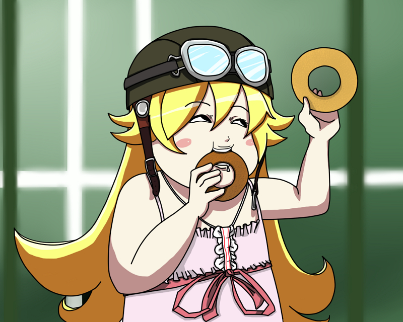 oshino shinobu (monogatari and 2 more) drawn by mintarou