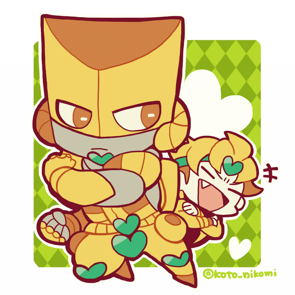 dio brando and the world (jojo no kimyou na bouken and 1 more) drawn by kotorai