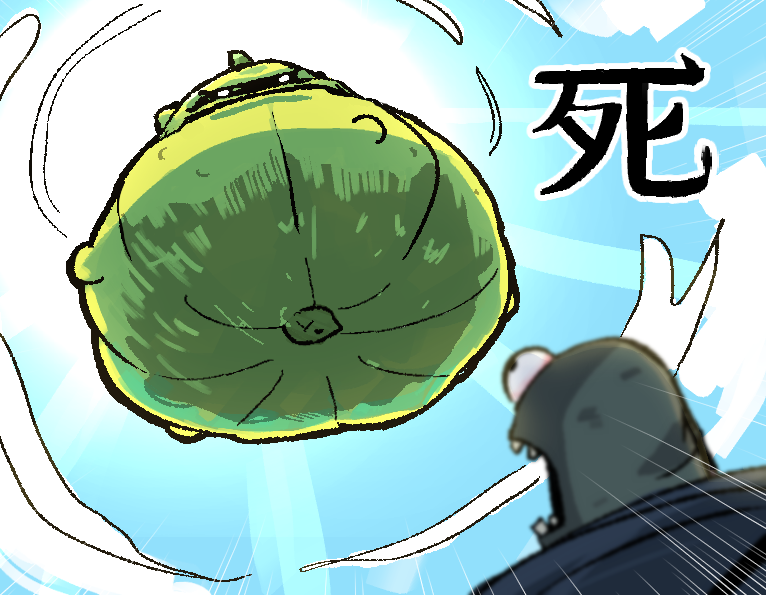 squash and catapult zombie (plants vs. zombies) drawn by peargor