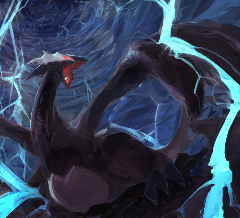 lugia and shadow lugia (pokemon and 1 more) drawn by shizuku_(asanuma)