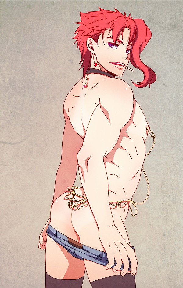 kakyoin noriaki (jojo no kimyou na bouken and 1 more) drawn by chinjuu_hibakichi
