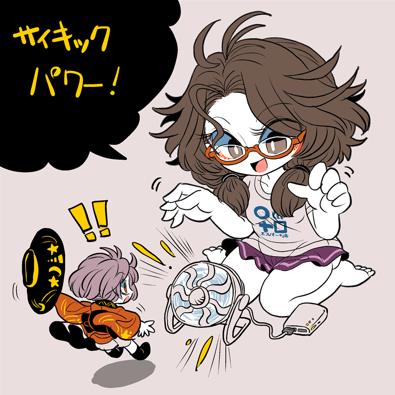 sukuna shinmyoumaru and usami sumireko (touhou) drawn by yt_(wai-tei)