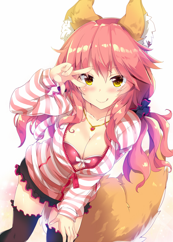 tamamo and tamamo no mae (fate and 1 more) drawn by maruchan.
