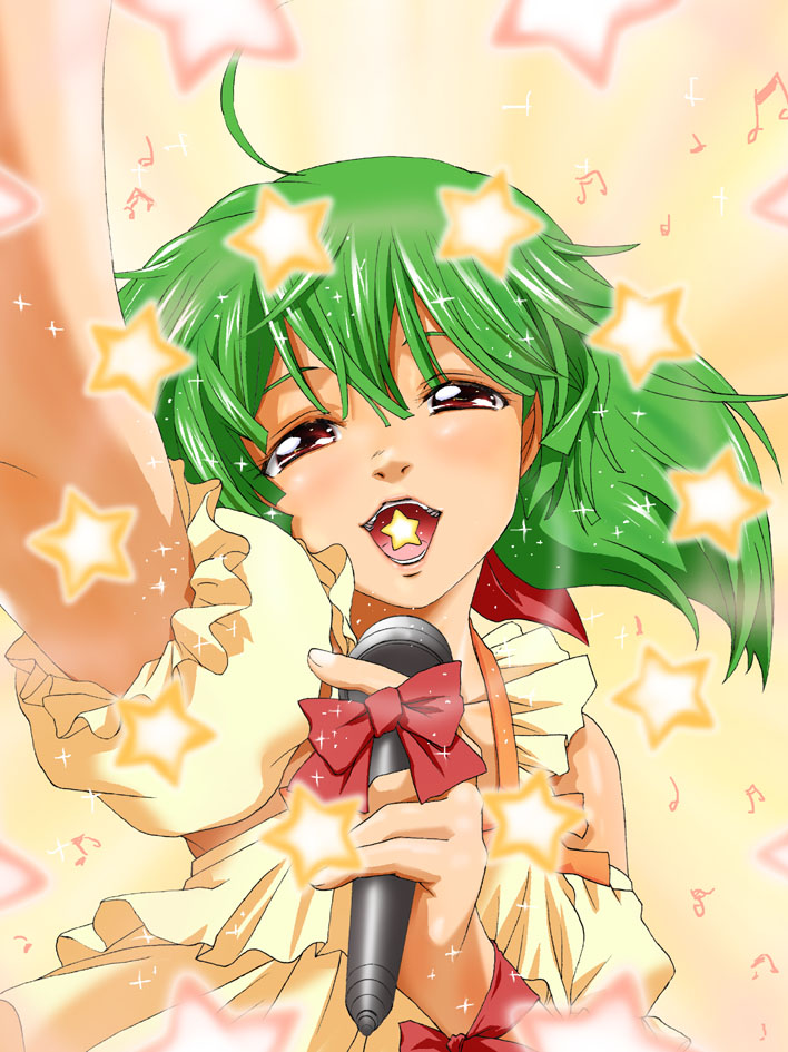ranka lee (macross and 1 more) drawn by naruse