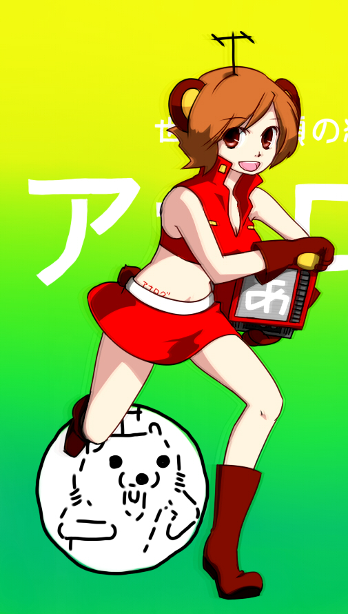meiko, kuma, and analoguma (vocaloid and 2 more) drawn by anko_anko