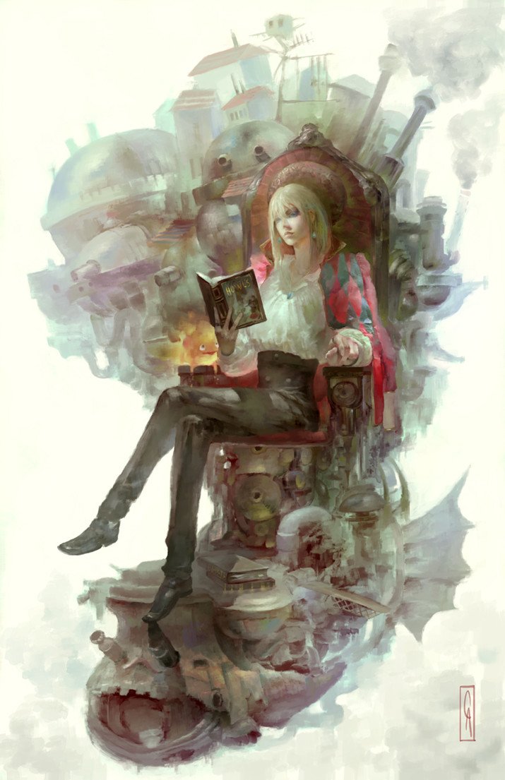 howl pendragon (studio ghibli and 1 more) drawn by christian_angel