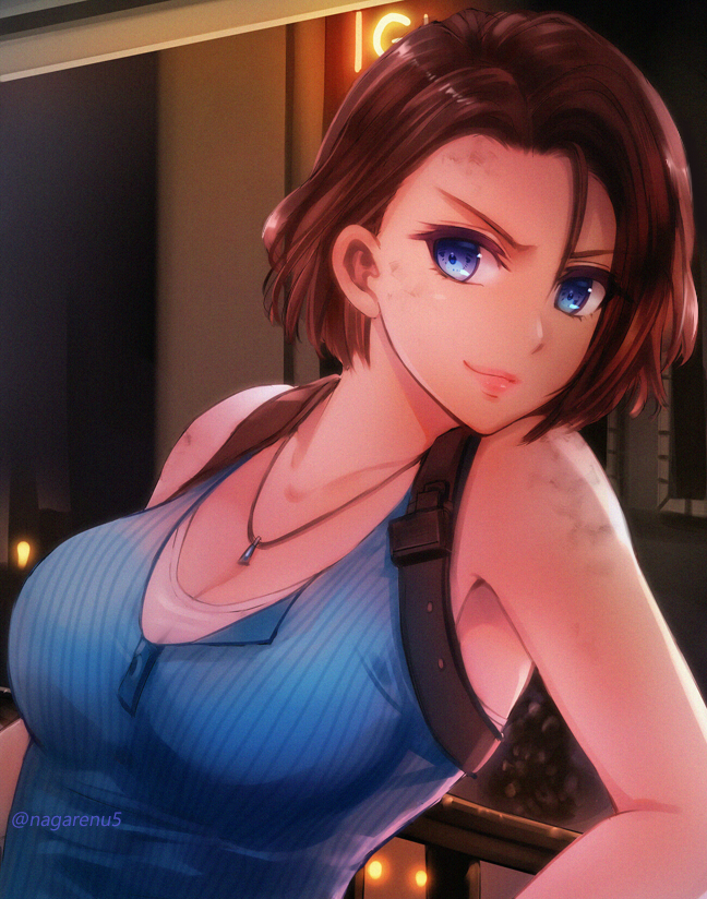 jill valentine (resident evil and 2 more) drawn by nagare