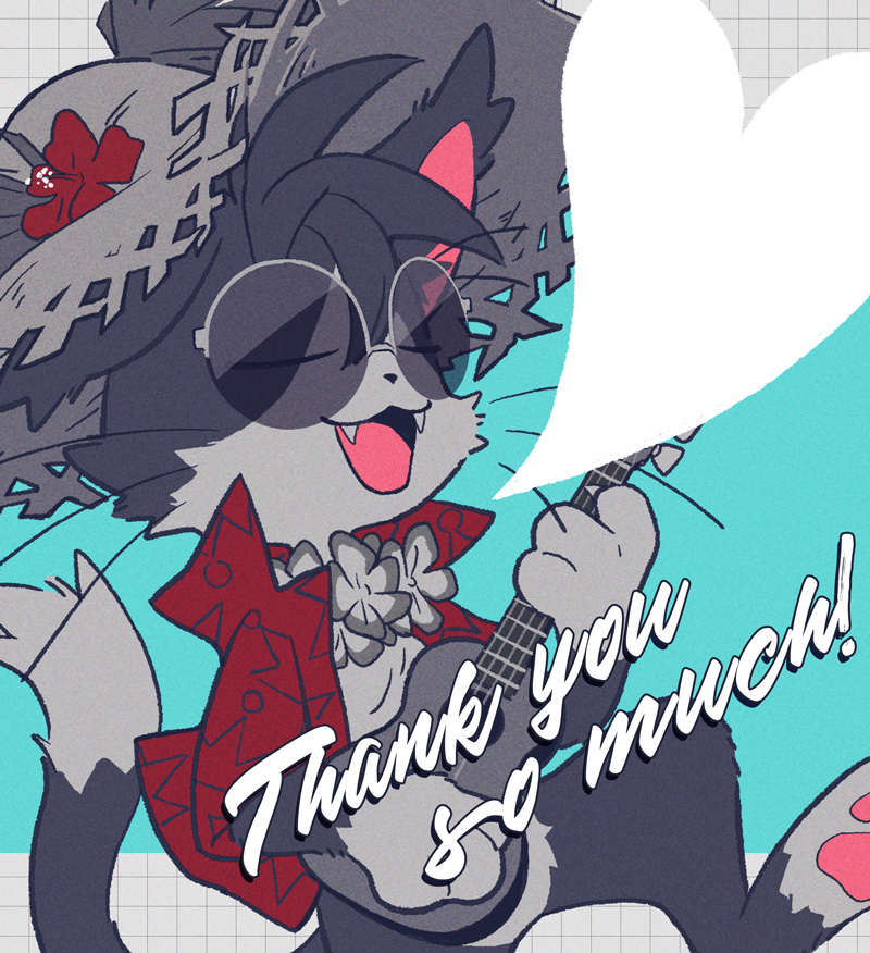 cait sith (final fantasy and 1 more) drawn by coffinsmokes