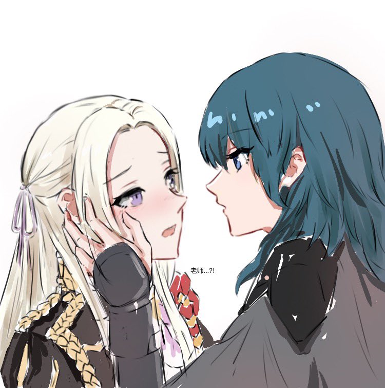 female byleth and edelgard von hresvelg (fire emblem and 1 more) drawn by emika_(ww66229393)