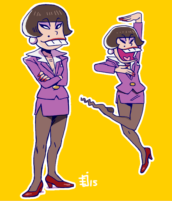 iyami (osomatsu and 2 more) drawn by emlan