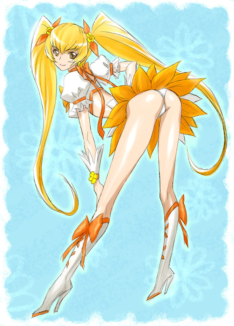 myoudouin itsuki and cure sunshine (precure and 1 more) drawn by joy_ride