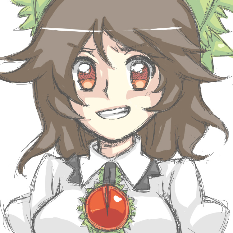 reiuji utsuho (touhou) drawn by yuusha-chan_(gassaku_no_hito)