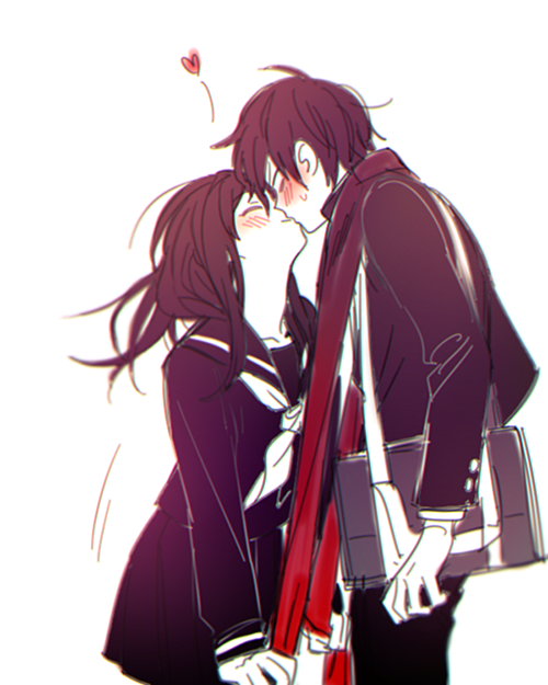 tateyama ayano and kisaragi shintarou (kagerou project) drawn by ton_e2