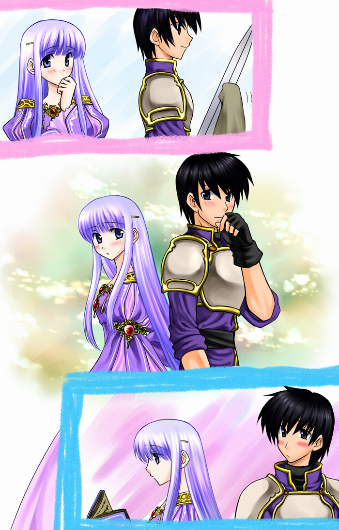 julia and scathach (fire emblem and 1 more) drawn by bo_(774berry)