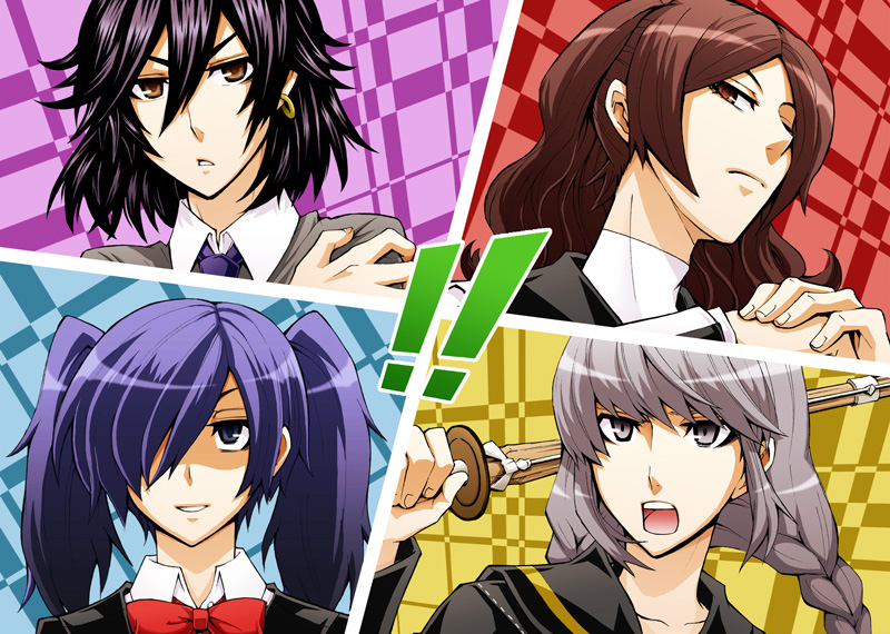 narukami yu, yuuki makoto, suou tatsuya, and toudou naoya (persona and 5 more) drawn by tsukito_(leaf_moon82)