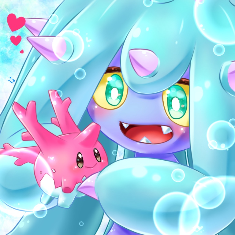 corsola and mareanie (pokemon) drawn by aije