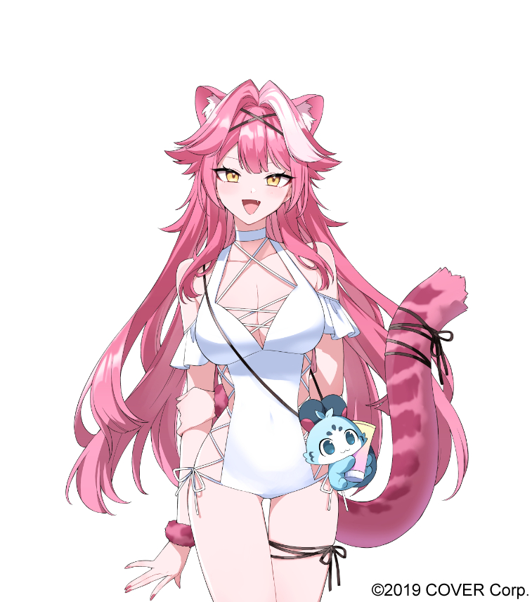 raora panthera and chattino (hololive and 1 more) drawn by aneco_(westsea1227)