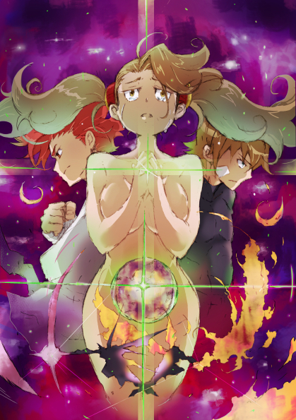 sazaki kaoruko, kamiki sekai, and izuna shimon (gundam and 2 more) drawn by banaicicada