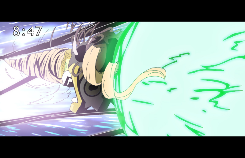 tomoe mami and lagann (mahou shoujo madoka magica and 1 more) drawn by kami9998