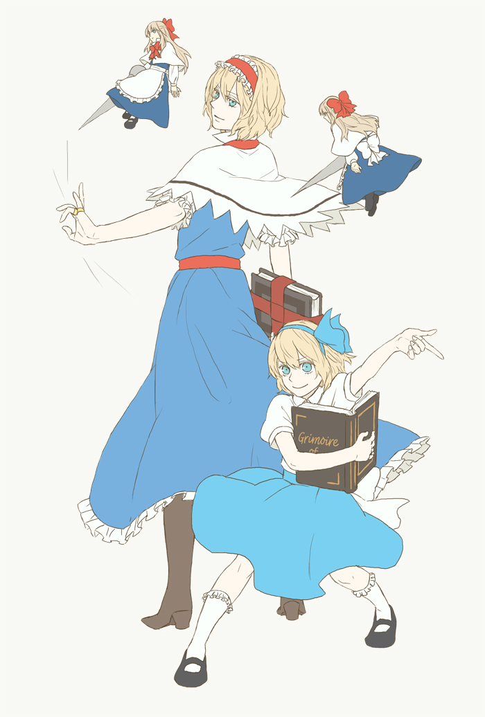 alice margatroid and shanghai doll (touhou) drawn by hiramoto_(shir_gn_9)