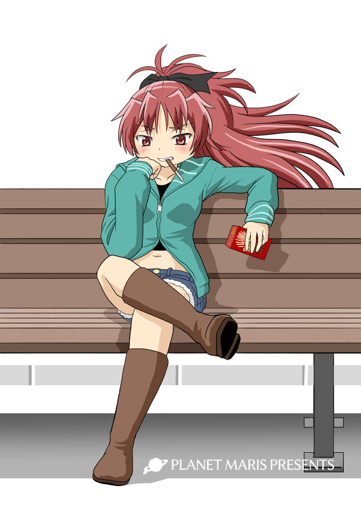 sakura kyoko (mahou shoujo madoka magica and 1 more) drawn by knives_(knives777)