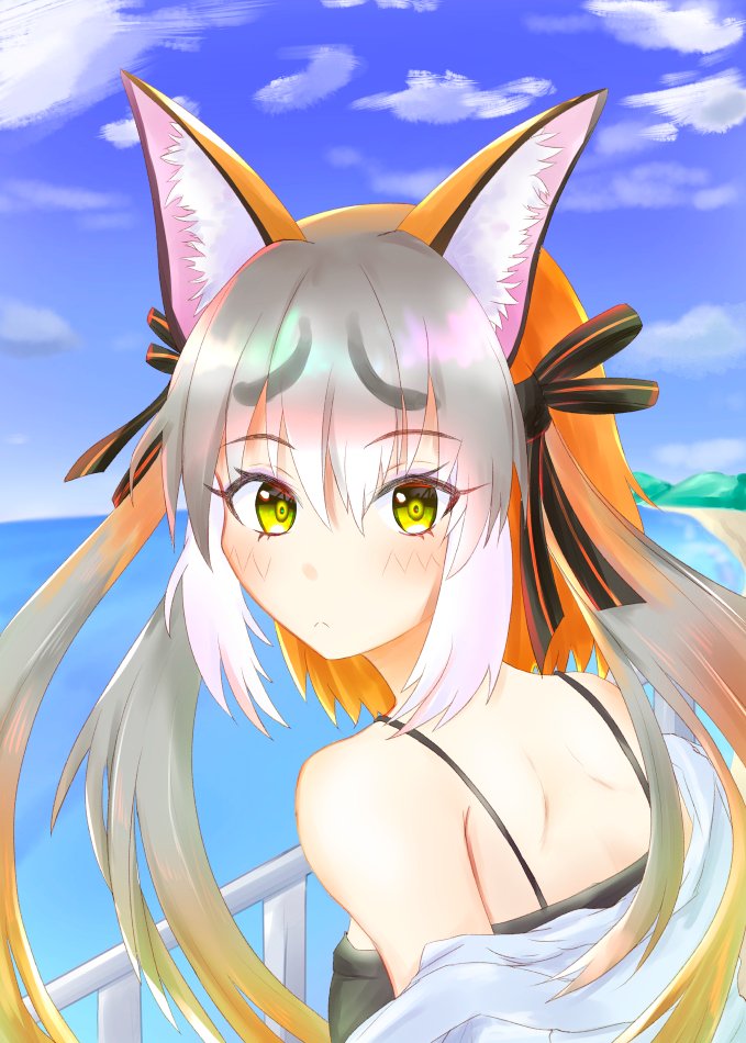 island fox (kemono friends and 1 more) drawn by nekomimi_illust