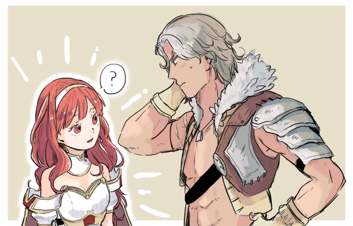 celica and atlas (fire emblem and 1 more) drawn by rnolriko