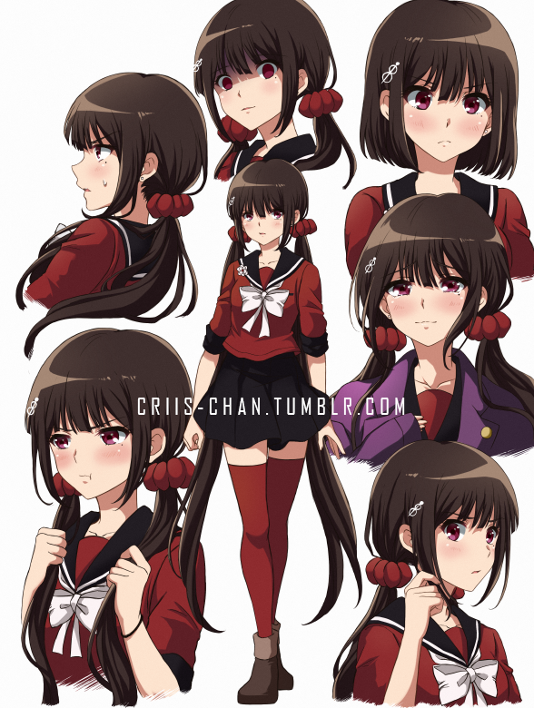 harukawa maki (danganronpa and 1 more) drawn by criis-chan