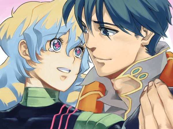 nia teppelin, simon, and antispiral nia (tengen toppa gurren lagann) drawn by papan