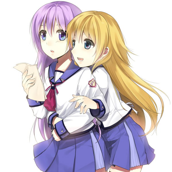 sekine shiori and irie miyuki (angel beats!) drawn by jing_hu