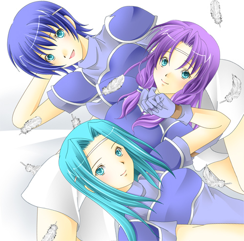 florina, fiora, and farina (fire emblem and 1 more) drawn by maturi_itijo