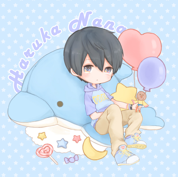 nanase haruka and iwatobi-chan (free!) drawn by mnmktn