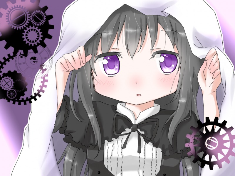 akemi homura (mahou shoujo madoka magica and 1 more) drawn by uchuuneko