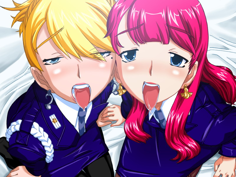 shiomi madoka and sakuragi megu (perfect hole) drawn by fuwa_daisuke