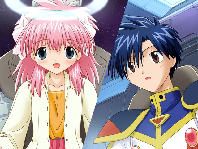 milfeulle sakuraba and takuto meyers (galaxy angel) drawn by kanan