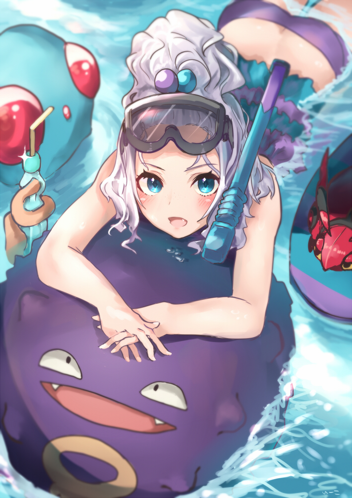 roxie, koffing, tentacool, and venipede (pokemon and 1 more) drawn by e-co