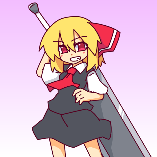 rumia (touhou and 1 more) drawn by kakinoki_mikan_(kari)