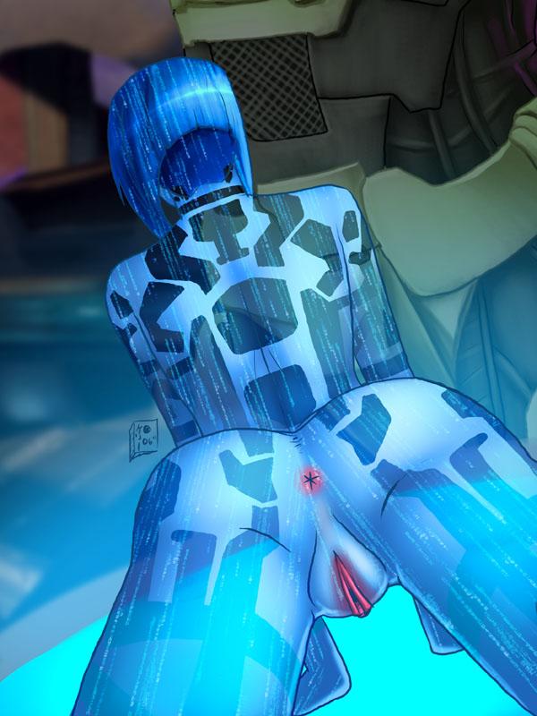 master chief and cortana (halo and 1 more) drawn by pinkuh