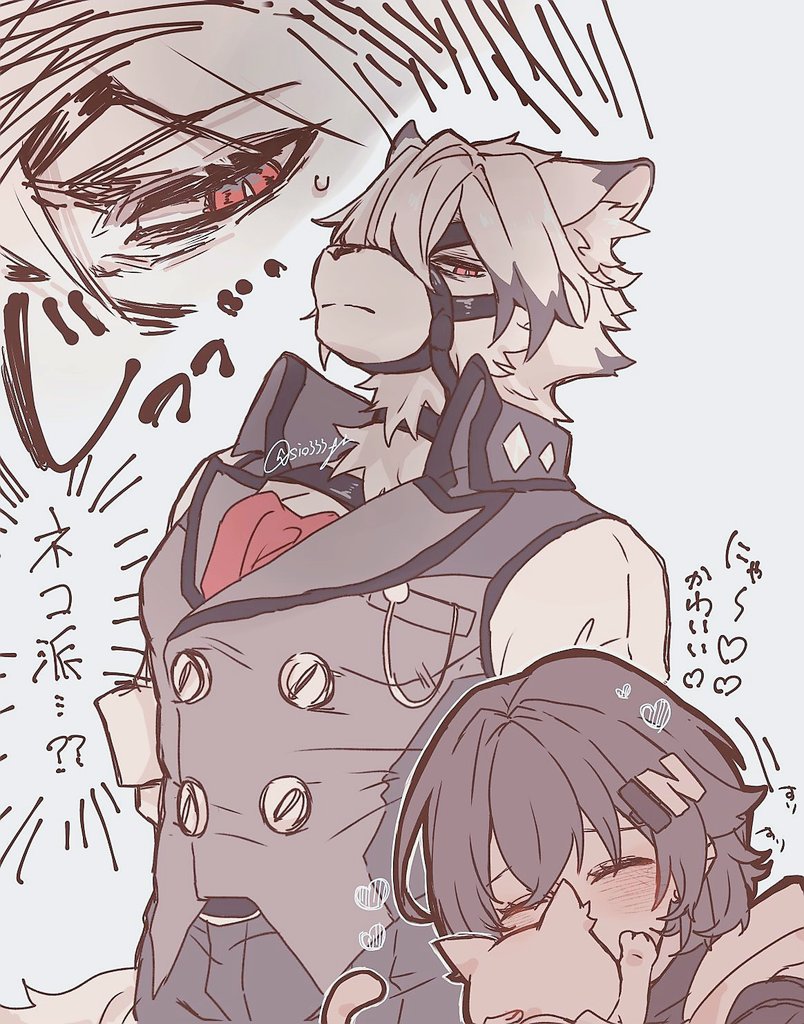 belle and von lycaon (zenless zone zero) drawn by sio333_gn