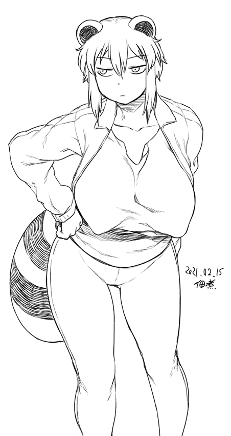 araiguma-san (original) drawn by tsukudani_(coke-buta)