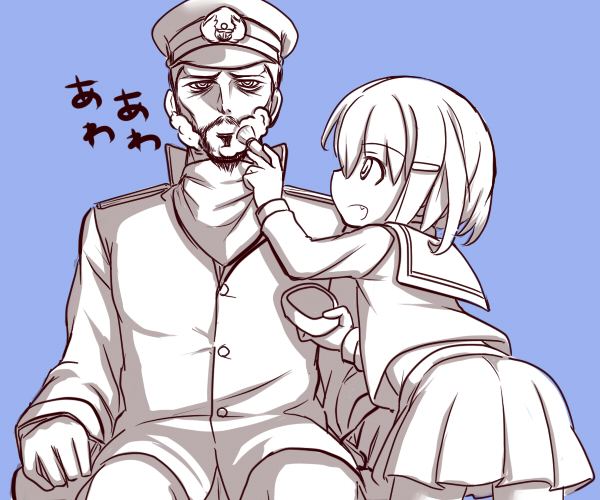 admiral and ikazuchi (kantai collection) drawn by a9b_(louis814)