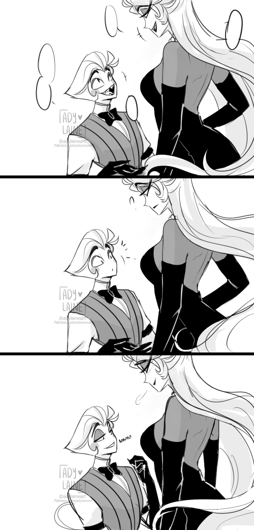 lucifer morningstar and lilith (hazbin hotel) drawn by adylaineart