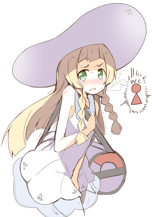 lillie (pokemon and 1 more) drawn by nanateru