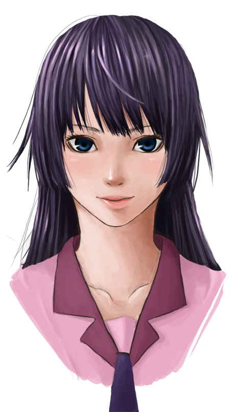 senjougahara hitagi (monogatari and 1 more) drawn by mizumo
